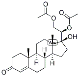 4-PREGNEN-17,20-BETA, 21-TRIOL-3-ONE 20,21-DIACETATE Struktur