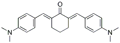 2,6-BIS-(4-DIMETHYLAMINO-BENZYLIDENE)-CYCLOHEXANONE Struktur