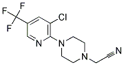 4-[3-CHLORO-5-(TRIFLUOROMETHYL)PYRID-2-YL]PIPERAZIN-1-YLACETONITRILE Struktur