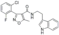 (3-(6-CHLORO-2-FLUOROPHENYL)-5-METHYLISOXAZOL-4-YL)-N-(2-INDOL-3-YLETHYL)FORMAMIDE Struktur