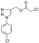 [1-(4-CHLOROPHENYL)-1H-1,2,3-TRIAZOL-4-YL]METHYL 2-CHLOROACETATE Struktur