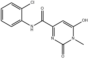 N-(2-CHLOROPHENYL)-6-HYDROXY-1-METHYL-2-OXO-1,2-DIHYDRO-4-PYRIMIDINECARBOXAMIDE Struktur