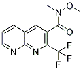 N-METHOXY-N-METHYL-2-(TRIFLUOROMETHYL)-1,8-NAPHTHYRIDINE-3-CARBOXAMIDE Struktur