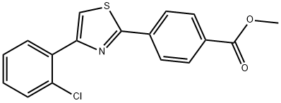 METHYL 4-[4-(2-CHLOROPHENYL)-1,3-THIAZOL-2-YL]BENZENECARBOXYLATE Struktur