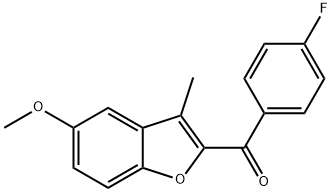 (4-FLUOROPHENYL)(5-METHOXY-3-METHYL-1-BENZOFURAN-2-YL)METHANONE Struktur