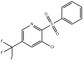 3-CHLORO-2-(PHENYLSULFONYL)-5-(TRIFLUOROMETHYL)PYRIDINE Struktur