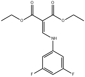 DIETHYL 2-[(3,5-DIFLUOROANILINO)METHYLENE]MALONATE Struktur