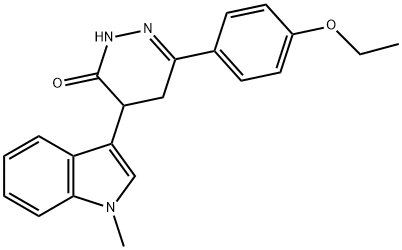 3-(4-ETHOXYPHENYL)-5-(1-METHYLINDOL-3-YL)-1H,4H,5H-1,2-DIAZIN-6-ONE Struktur