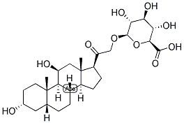 5-BETA-PREGNAN-3-ALPHA, 11-BETA, 21-TRIOL-20-ONE 21-GLUCOSIDURONATE Struktur