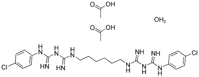 CHLORHEXIDINE DIACETATE HYDRATE Struktur