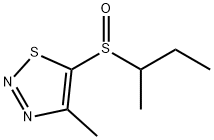 5-(SEC-BUTYLSULFINYL)-4-METHYL-1,2,3-THIADIAZOLE Struktur