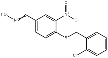 4-[(2-CHLOROBENZYL)SULFANYL]-3-NITROBENZENECARBALDEHYDE OXIME Struktur