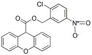 2-CHLORO-5-NITROBENZYL 9H-XANTHENE-9-CARBOXYLATE Struktur