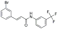 3-(3-BROMOPHENYL)-N-[3-(TRIFLUOROMETHYL)PHENYL]ACRYLAMIDE Struktur