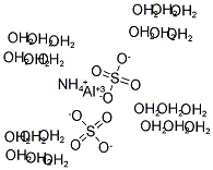 ALUMINIUM AMMONIUM SULPHATE 24H2O Struktur