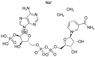 BETA-NICOTINAMIDE ADENINE DINUCLEOTIDE PHOSPHATE NA-SALT Struktur