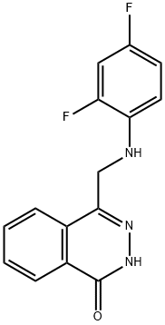 4-[(2,4-DIFLUOROANILINO)METHYL]-1(2H)-PHTHALAZINONE Struktur