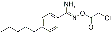 O1-(2-CHLOROACETYL)-4-PENTYLBENZENE-1-CARBOHYDROXIMAMIDE Struktur