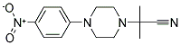 2-METHYL-2-[4-(4-NITROPHENYL)PIPERAZINO]PROPANENITRILE Struktur