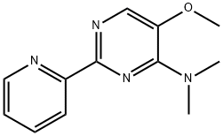 5-METHOXY-N,N-DIMETHYL-2-(2-PYRIDINYL)-4-PYRIMIDINAMINE Struktur