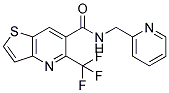 N-(2-PYRIDINYLMETHYL)-5-(TRIFLUOROMETHYL)THIENO[3,2-B]PYRIDINE-6-CARBOXAMIDE Struktur