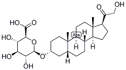 5-BETA-PREGNAN-3-ALPHA, 21-DIOL-20-ONE 3-GLUCOSIDURONATE Struktur