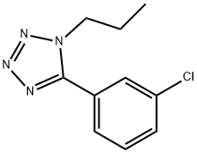 5-(3-CHLOROPHENYL)-1-PROPYL-1H-1,2,3,4-TETRAAZOLE Struktur