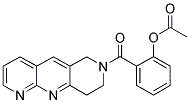 2-(2-ACETOXYBENZOYL)-1,2,3,4-TETRAHYDROPYRIDO[4,3-B][1,8]NAPHTHYRIDINE Struktur