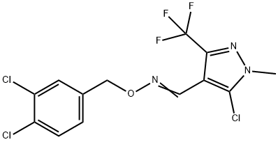 5-CHLORO-1-METHYL-3-(TRIFLUOROMETHYL)-1H-PYRAZOLE-4-CARBALDEHYDE O-(3,4-DICHLOROBENZYL)OXIME Struktur