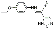 2-(2H-2,3,4,5-TETRAAZOLYL)-3-((4-ETHOXYPHENYL)AMINO)PROP-2-ENENITRILE Struktur