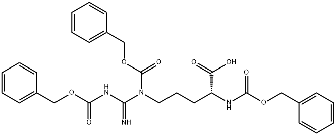 Z-D-ARG(Z)2-OH Struktur