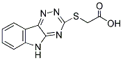 2-(2,3,6-TRIAZINO[5,4-B]INDOL-3-YLTHIO)ACETIC ACID Struktur