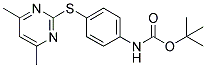 4-[(4,6-DIMETHYLPYRIMIDIN-2-YL)THIO]PHENYLCARBAMIC ACID, TERT-BUTYL ESTER Struktur