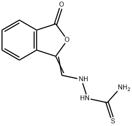 2-([3-OXO-2-BENZOFURAN-1(3H)-YLIDEN]METHYL)-1-HYDRAZINECARBOTHIOAMIDE Struktur