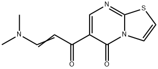 6-[3-(DIMETHYLAMINO)ACRYLOYL]-5H-[1,3]THIAZOLO[3,2-A]PYRIMIDIN-5-ONE Struktur