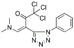 1,1,1-TRICHLORO-4-(DIMETHYLAMINO)-3-(1-PHENYL-1H-1,2,3,4-TETRAAZOL-5-YL)BUT-3-EN-2-ONE Struktur