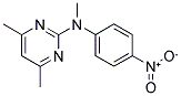 N-METHYL-N-(4-NITROPHENYL)-4,6-DIMETHYL-2-PYRIMIDINAMINE Struktur