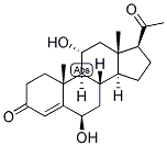 4-PREGNEN-6-BETA, 11-ALPHA-DIOL-3,20-DIONE Struktur