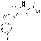 N1-[6-(4-FLUOROPHENOXY)-3-PYRIDYL]-2-BROMOPROPANAMIDE Struktur