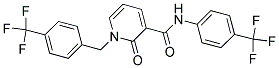 2-OXO-1-[4-(TRIFLUOROMETHYL)BENZYL]-N-[4-(TRIFLUOROMETHYL)PHENYL]-1,2-DIHYDRO-3-PYRIDINECARBOXAMIDE Struktur