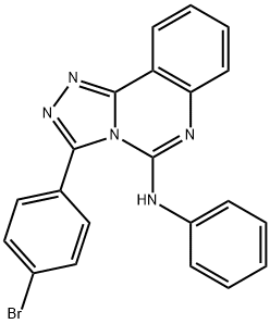 3-(4-BROMOPHENYL)-N-PHENYL[1,2,4]TRIAZOLO[4,3-C]QUINAZOLIN-5-AMINE Struktur