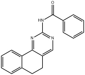 N-(5,6-DIHYDROBENZO[H]QUINAZOLIN-2-YL)BENZENECARBOXAMIDE Struktur