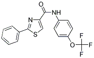 2-PHENYL-N-[4-(TRIFLUOROMETHOXY)PHENYL]-1,3-THIAZOLE-4-CARBOXAMIDE Struktur