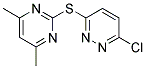 3-CHLORO-6-[(4,6-DIMETHYLPYRIMIDIN-2-YL)THIO]PYRIDAZINE Struktur