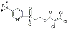 2-([5-(TRIFLUOROMETHYL)-2-PYRIDYL]SULFONYL)ETHYL 2,3,3-TRICHLOROACRYLATE Struktur