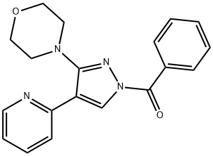 [3-MORPHOLINO-4-(2-PYRIDINYL)-1H-PYRAZOL-1-YL](PHENYL)METHANONE Struktur