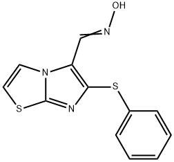 6-(PHENYLSULFANYL)IMIDAZO[2,1-B][1,3]THIAZOLE-5-CARBALDEHYDE OXIME Struktur