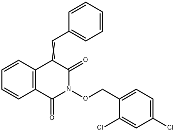 2-[(2,4-DICHLOROBENZYL)OXY]-4-(PHENYLMETHYLENE)-1,3(2H,4H)-ISOQUINOLINEDIONE Struktur