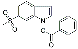 BENZOIC ACID, [6-(METHYLSULPHONYL)INDOL-1-YL] ESTER Struktur