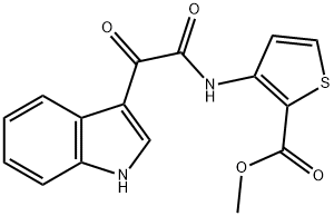 METHYL 3-(2-INDOL-3-YL-2-OXOACETYLAMINO)THIOPHENE-2-CARBOXYLATE Struktur